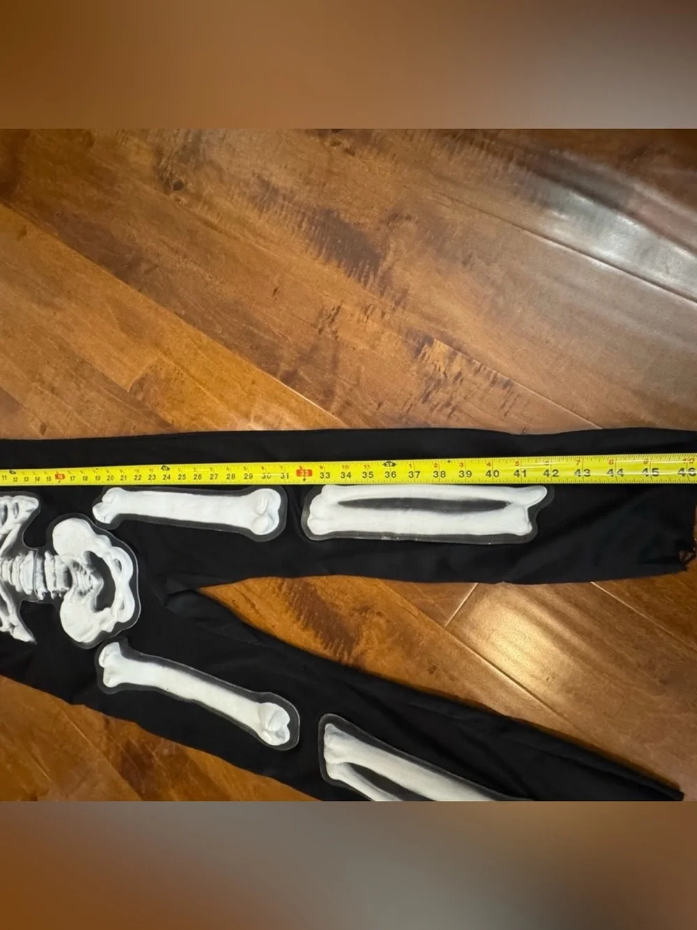 Skeleton costume, Halloween cake pan, cups, straws, cookie cutters & pencils